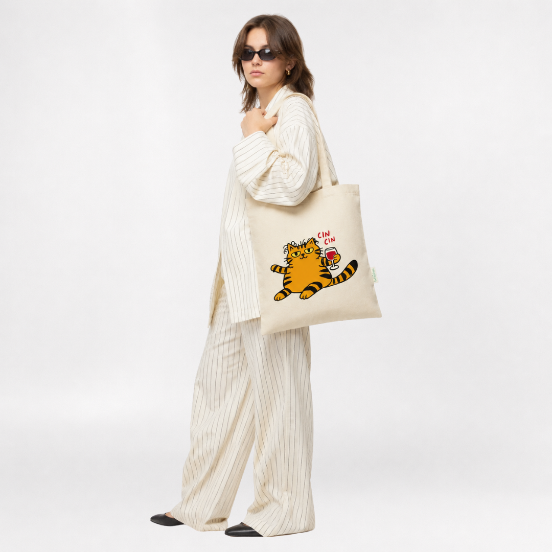 Cin cin tote bag