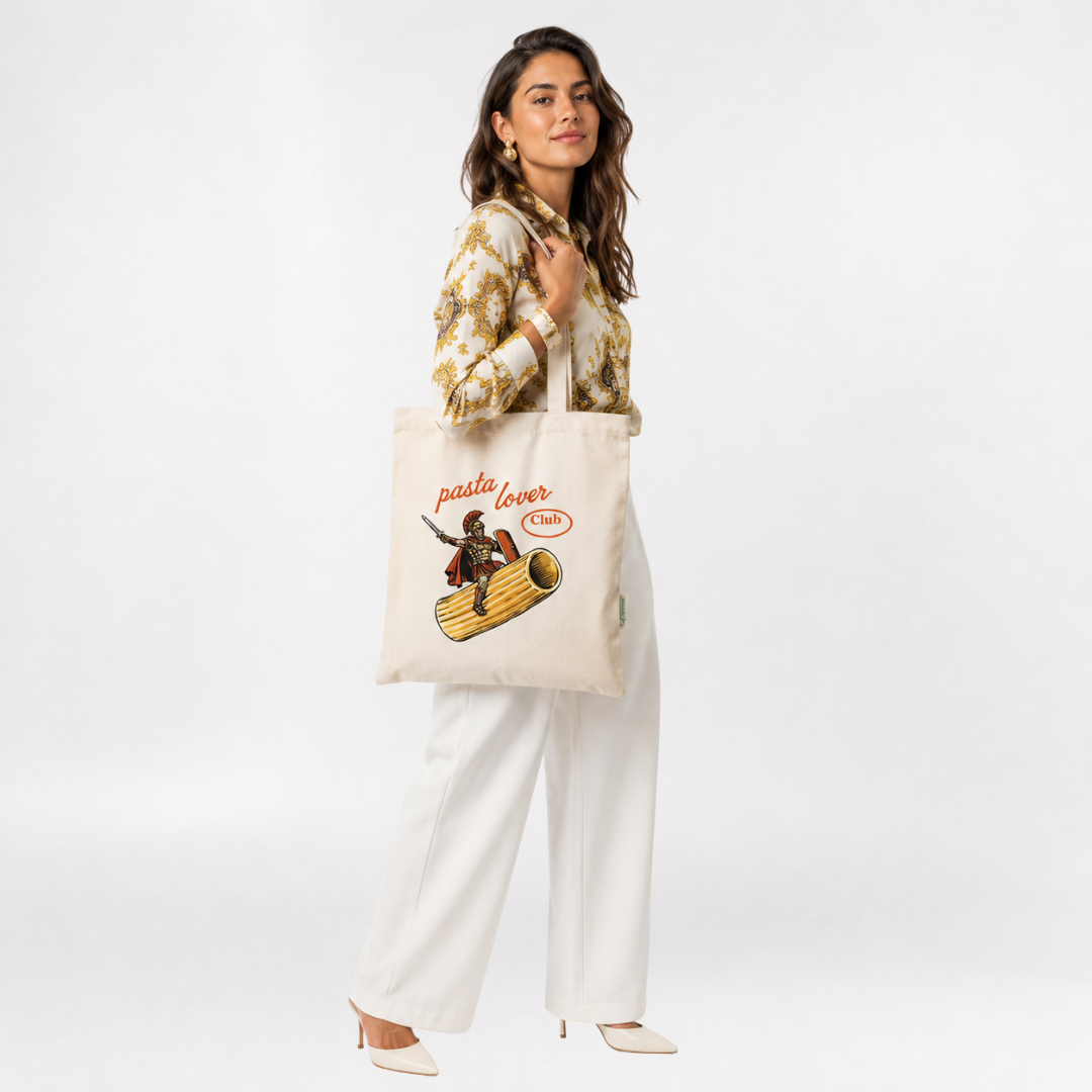 Pasta lover club tote bag