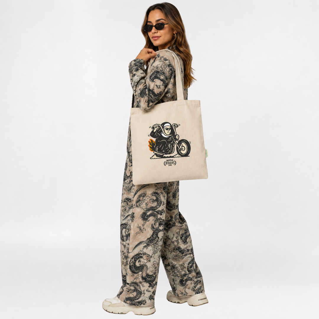 Roma riders tote bag