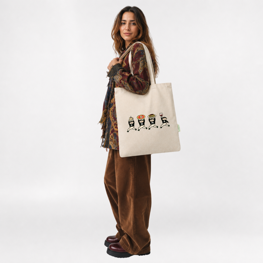Roma food tote bag
