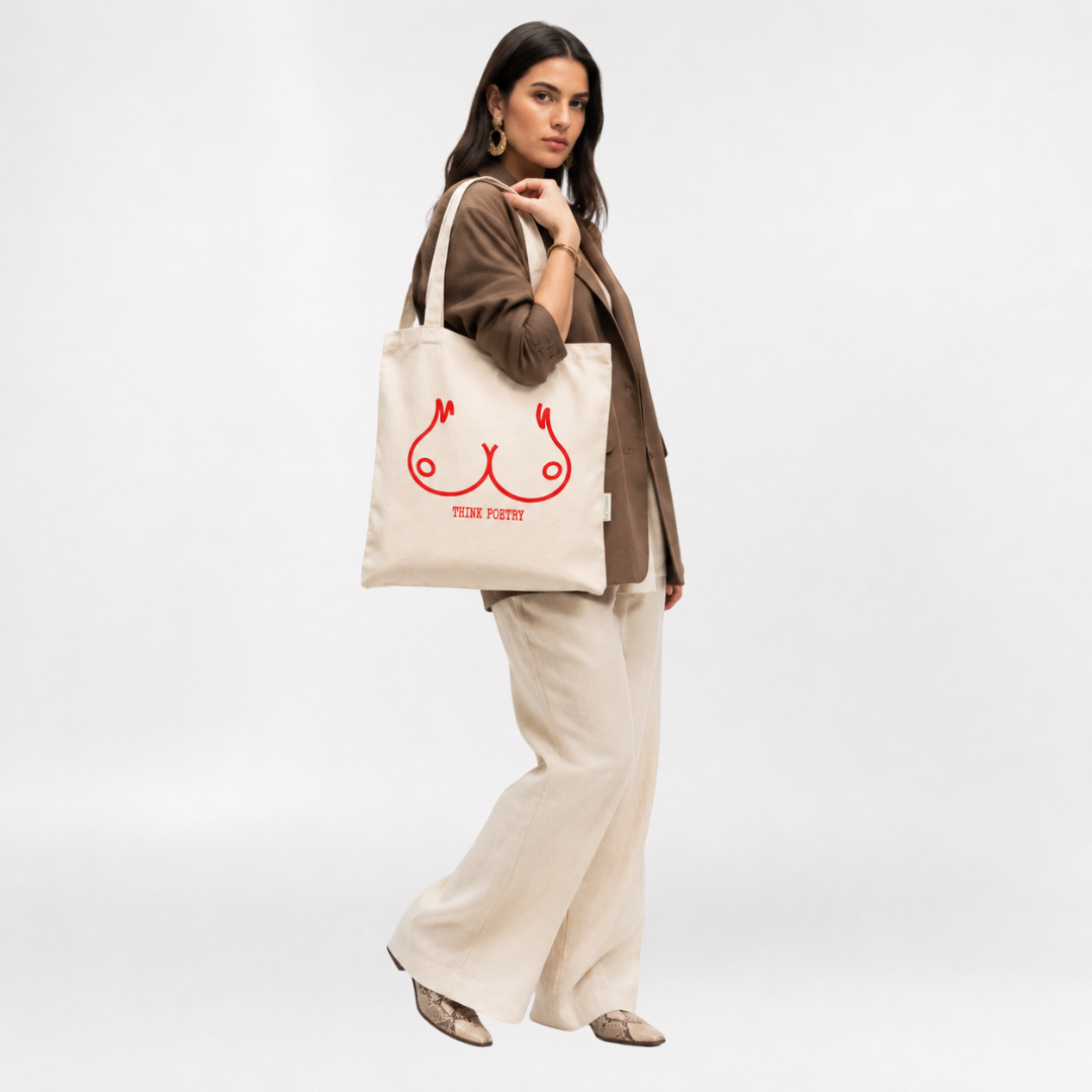 Think poetry tote bag