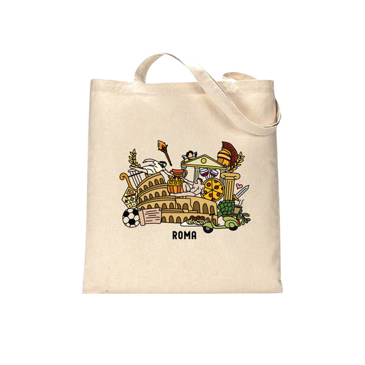 ROMA DOODLE TOTE BAG