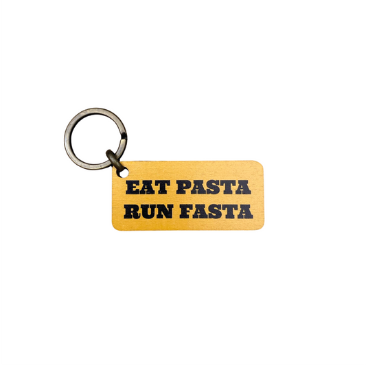 EAT PASTA RUN FASTA PORTACHIAVI