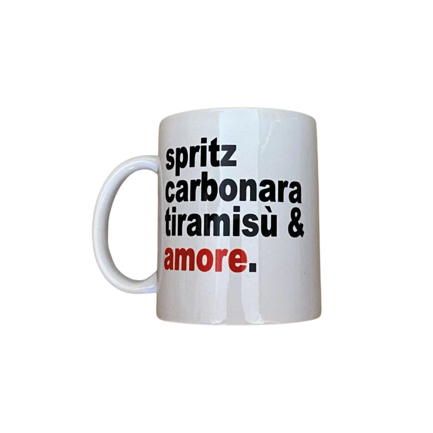 SPRITZ CARBONARA TIRAMISÙ  E AMORE TAZZA