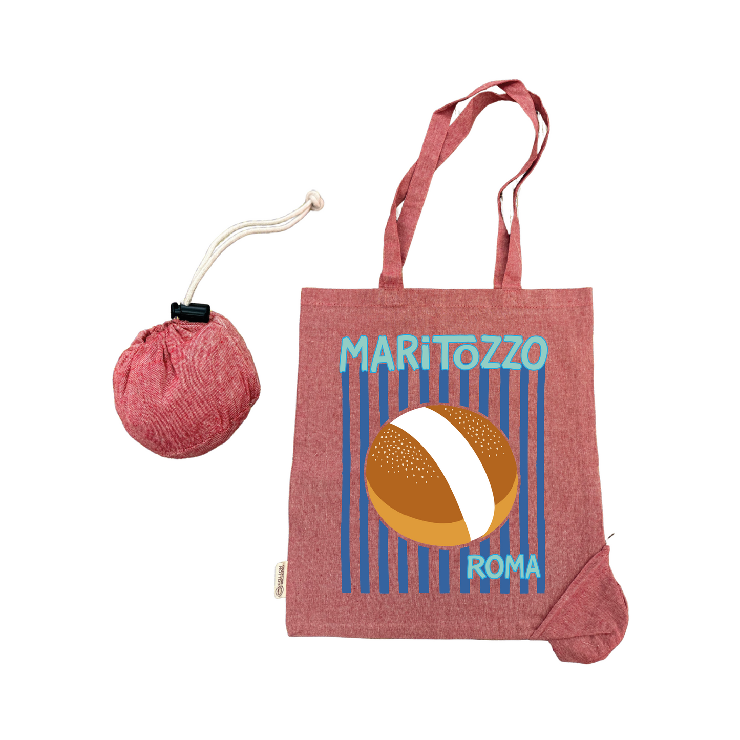 Maritozzo tote bag pieghevole