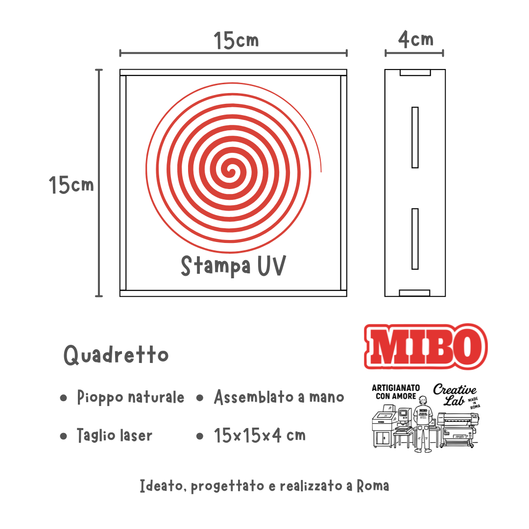 Eat pasta run fasta quadretto