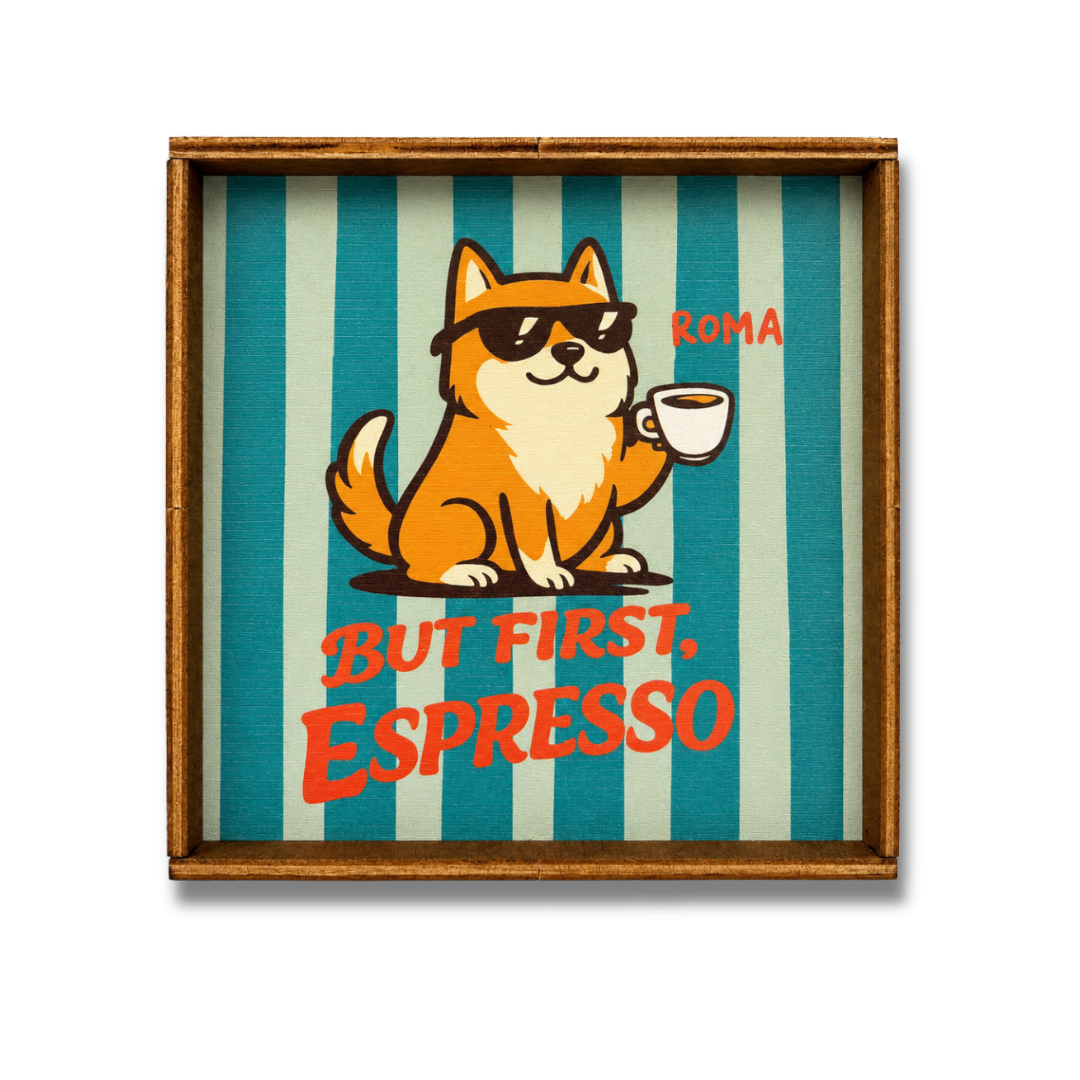 But first espresso quadretto