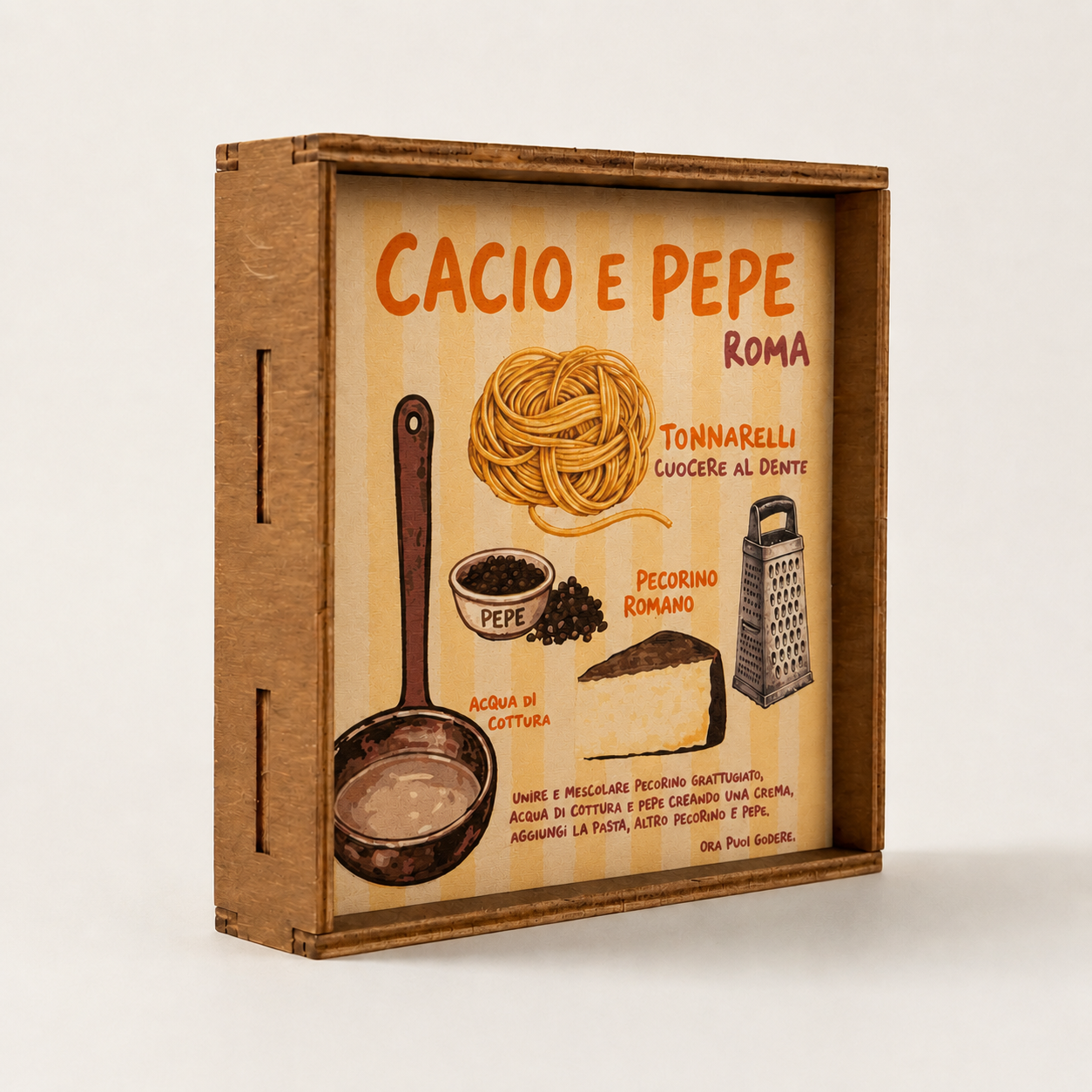 Cacio e pepe quadretto