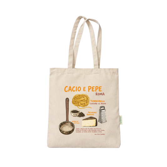 Cacio e pepe tote bag