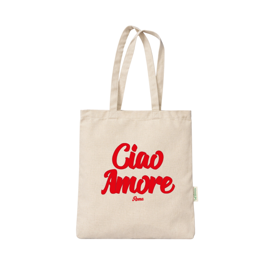 Ciao amore tote bag