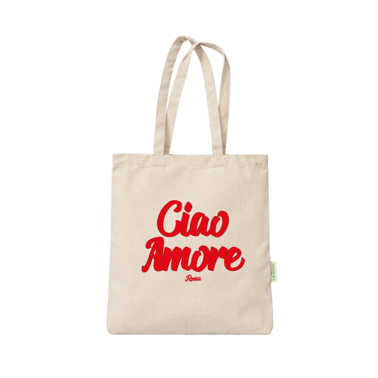 Ciao amore tote bag