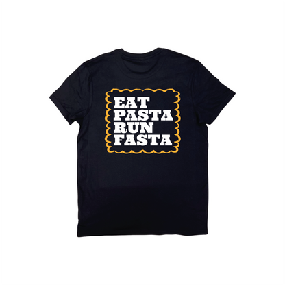 Eat pasta run fasta t-shirt