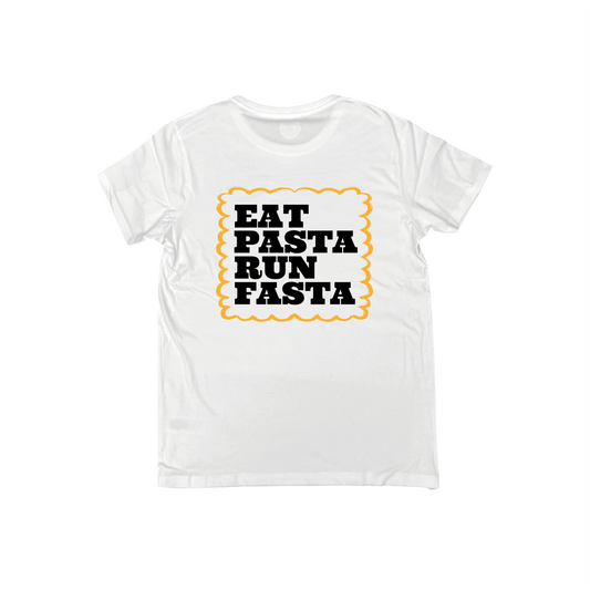 Eat pasta run fasta t-shirt