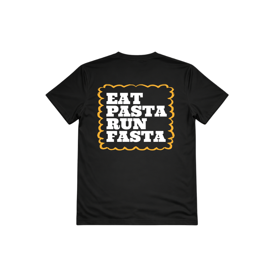 Eat pasta run fasta t-shirt