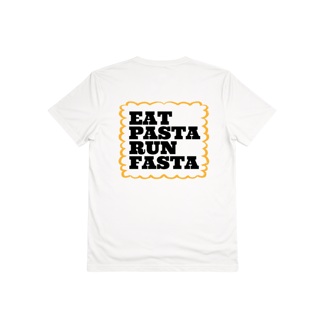 Eat pasta run fasta t-shirt