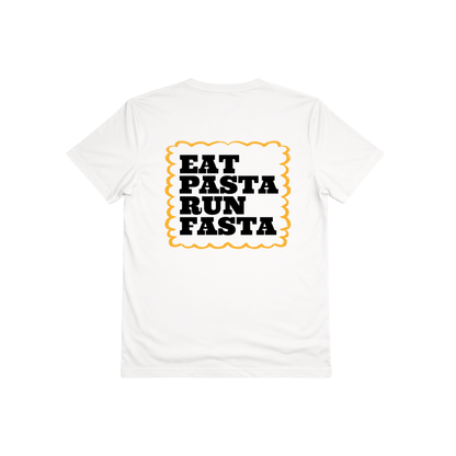 Eat pasta run fasta t-shirt