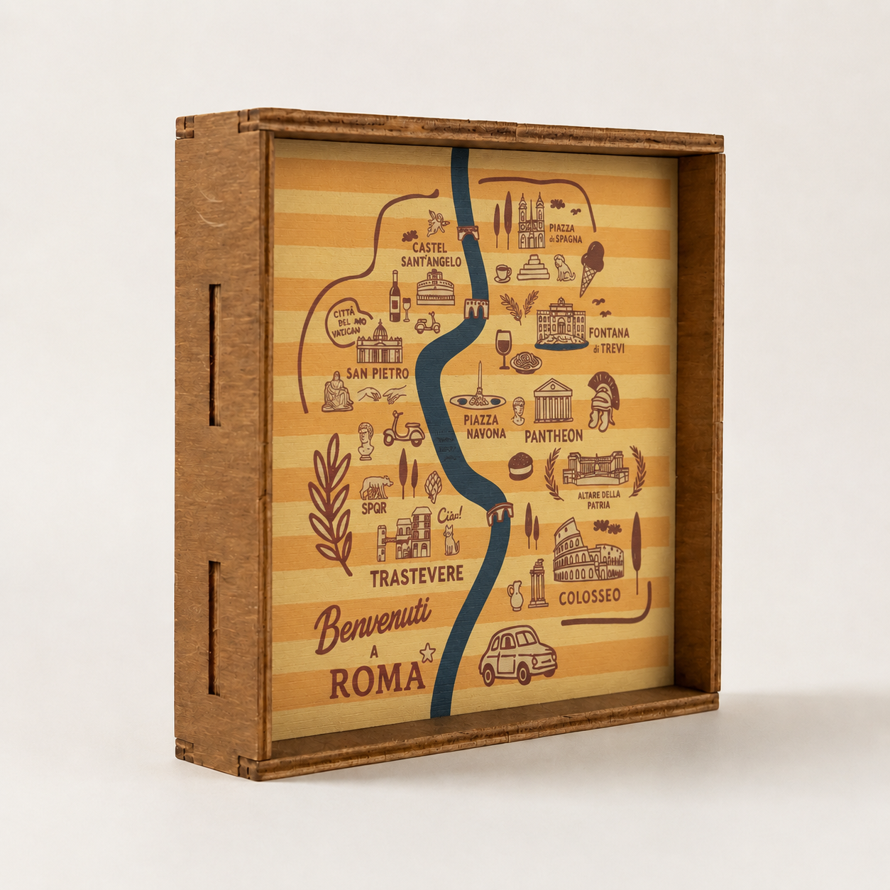 Roma mappa quadretto