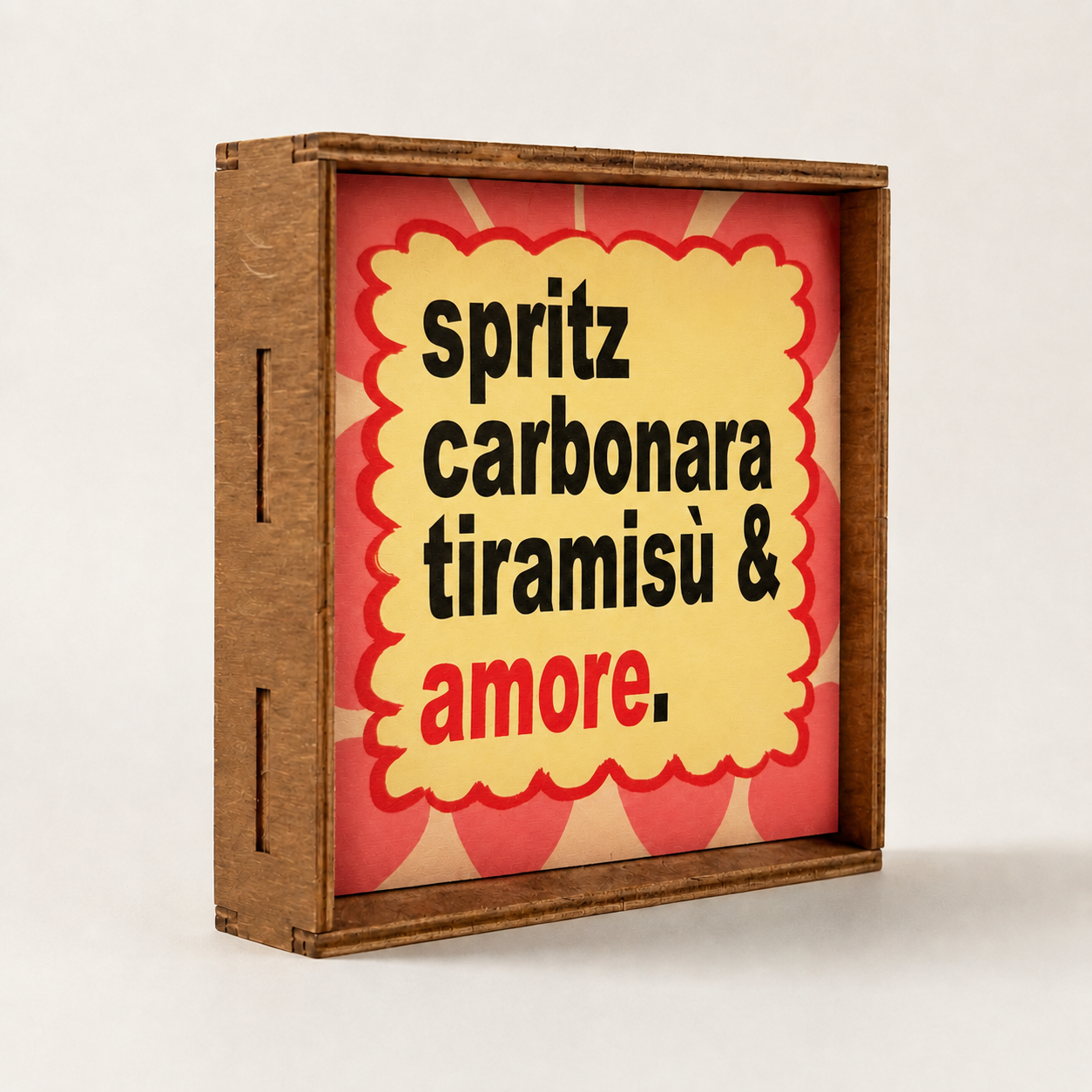 Spritz carbonara tiramisù e amore quadretto