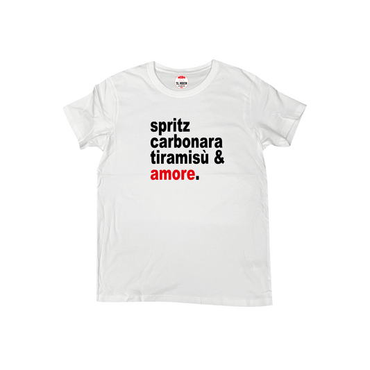 SPRITZ CARBONARA TIRAMISÙ  & AMORE T-SHIRT