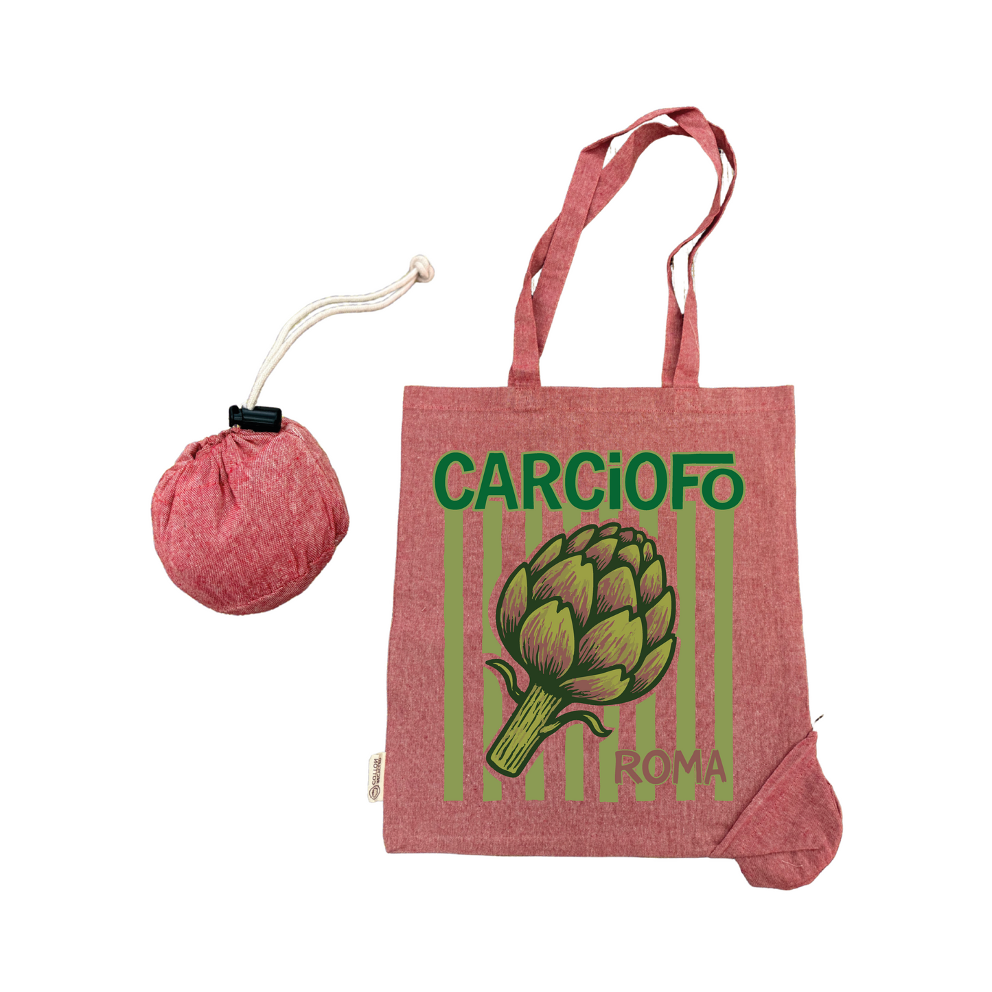 Carciofo tote bag pieghevole