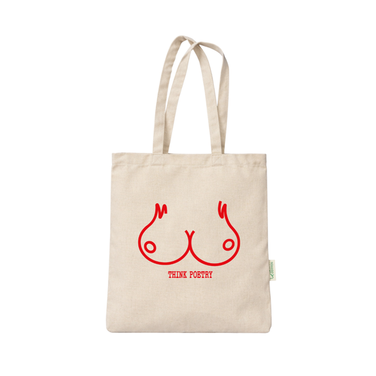 Think poetry tote bag